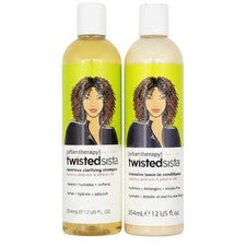 Twisted Sista Champú Clarificante Acondicionador Set Coco Rizado 12oz