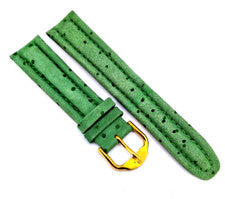 Correa de reloj Jacques Lemans 20 mm correa de reloj cuero auténtico verde claro hebilla chapada en oro