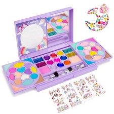 Kit de maquillaje para niñas, juguete cosmético lavable, set de belleza