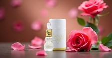 Aceite de perfume concentrado árabe rosa 12 ml Attar en botella y estuche de marca