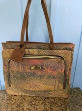 Bolso Cartera Ricardo Beverly Hills LG Tapiz Tropical Viaje Noche Palmeras Raro