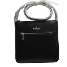 Bandolera grande para mujer KATE SPADE Sadie North South cuero saffiano negro nueva con etiquetas