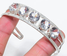 BRAZALETE B E R G K R I S T A L L PLATA DE LEY 925 HECHO A MANO