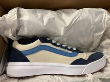 Zapatillas informales Vans Range EXP para hombre talla 7 crema azul marino zapatos