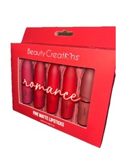 Beauty Creations Romance Five Labiales Mate 12oz Nuevo En Caja Sellada