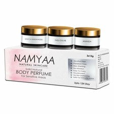 Namyaa Perfume Corporal Natural Sólido para Axilas, Muslo Interior, Rodilla @15gm x 3 pack