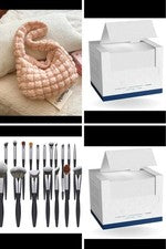 Paquete de autocuidado de belleza - brochas de maquillaje, toallas y accesorios