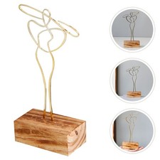 Figura Línea Metal Arte Abstracto Estatua Decorativa Hogar Accesorios