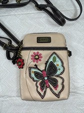 Bolso Bandolera Chala Teléfono Celular Mariposa Marfil Solo Esenciales Lindo Cartera Pequeña