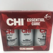 Juego de trío CHI INFRA/infusión de seda y champú y tratamiento cada uno 6 oz/cuidado esencial