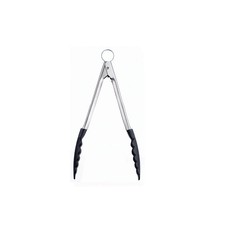 CUISIPRO Alicates de Cocina Alicates de Servir Acero Inoxidable Extremos Antiadherentes de Nylon Negro 24