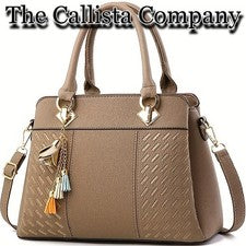 1.1K+ Vendido | CALLISTA CO. BOLSO DE HOMBRO/MANO DE MODA PARA MUJER (CAQUI) ✓