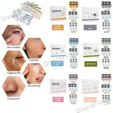 Cápsulas de gel Glam Pod para máquina facial Aqua cápsulas de CO2 burbujas cuidado de la piel revive