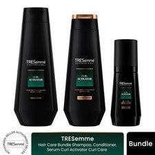 Paquete de cuidado del cabello TRESemme champú acondicionador suero activador de rizos conjunto de cuidado de rizos