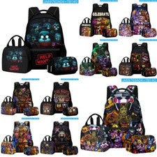 Mochila Five Nights at Freddy Bolsa de almuerzo Estuche para lápices Niños Bolso escolar Mochila🎁