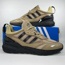 Adidas ZX 2K Boost 2.0 Para hombres Zapatos Tenis Atléticos Beige Negro GY8516 - Nuevos