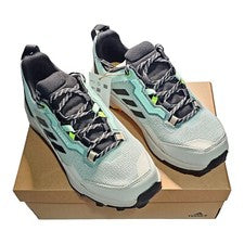 Adidas Para Mujer Terrex AX4 Zapatos de Senderismo Aqua/Negro/Amarillo Talla 7 - Nuevos