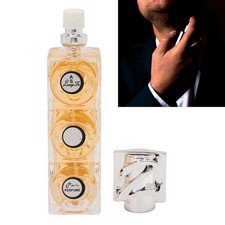 Perfume fragancia ámbar 65 ml para hombres boquilla de aluminio transparente spray de larga duración