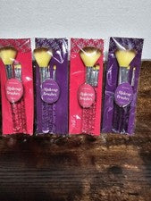 Juego de 3 brochas de maquillaje Groovi Beauty brillantes 2 púrpura 2 rosa