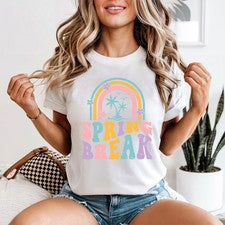 Camiseta de vacaciones de primavera para mujer viaje a la playa vacaciones viaje regalo para ella