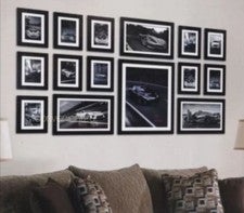 Juego de 15 marcos de fotos para colgar en la pared y de mesa para decoración del hogar