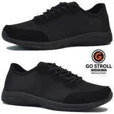 ZAPATOS DEPORTIVOS PARA CAMINAR DESCALZOS CÓMODOS INFORMALES ENCAJE ESPUMA VISCOELÁSTICA PARA HOMBRES TALLA