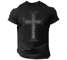 Camiseta Cruz Cristiana Hombres Fe Religiosa Gimnasio Jesucristo Top