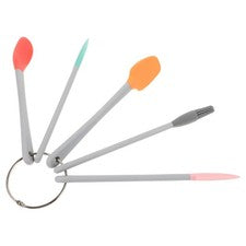 5 piezas volteador de sartenes utensilios de cocina pequeños espátula de silicona espátula para hornear