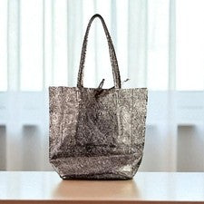 Bolso de mano para mujer de cuero italiano de diseñador - Anita dorado
