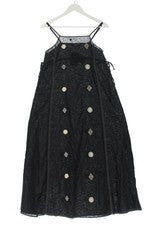 Zara Trägerkleid Sommerkleid Damen Schwarz Gr. 34 Polyester Casual