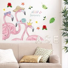 Calcomanías para decoración de pared de sala de estar pegatinas de pájaros decoración del hogar para dormitorio de niñas