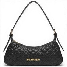 Moda Love Moschino Bolso de Hombro Acolchado Mujer Negro en Eco-piel