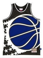 Camiseta deportiva para hombre Orlando Magic Mitchell & Ness negra HWC soplada de moda negra