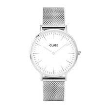 Reloj Cluse La Bohme para mujer de cuarzo plateado de acero inoxidable CL18105