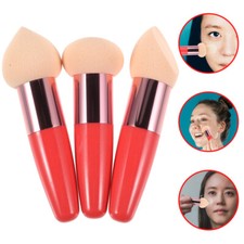 Esponja aplicador de esponja maquillaje viaje pluma de belleza para mujer 3 piezas sombra de ojos