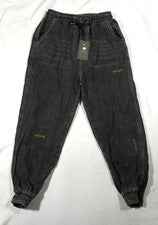 Pantalones de mezclilla Bestwear Vincere Urban Vintage Streetwear XL cintura elástica gris