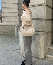 Bolso de gamuza Edyisa Silva - claro - beige