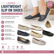Zapatos sin cordones ligeros para dama zapatos cómodos zapatos de salón plantilla acolchada con estampado recortado