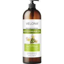 Aceite abisinio Velona 32 fl oz | Aceite portador natural 100 % puro cuidado corporal del cabello nosotros