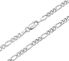 Cadena figura 925 plata de ley rodiada 3,5 mm 45 - 60 cm cadena de plata cadena NUEVO