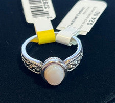 Anillo RS Covenant's Fashion Damas - #6078 Rosa M de P y Marcasita Circonita cúbica - Elige Talla