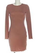 Vestido casual mujer manga larga NA-KD marrón talla 36 estampado de rayas casual