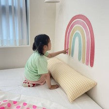 1 juego de calcomanías de pared creativas de diseño arco iris para papel tapiz decorativo para el hogar