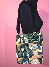 Bolso de Mano Cazador de Demonios con Bolsillo Interior, Bolso de Hombro Escolar Anime