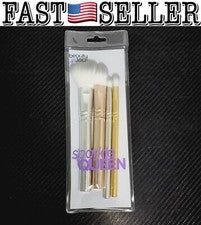 Beauty 360 Sparkle Queen Juego de 4 brochas de maquillaje - Base, polvo, sombra