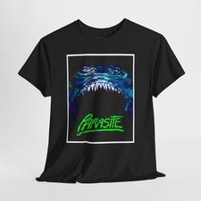 Camiseta gráfica unisex parasite 1982 retro póster de película terror