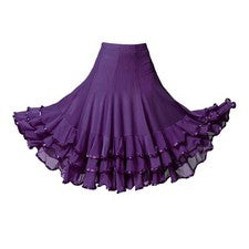 Vestido de baile latino Cha Cha Cha Flamenco salón de malla, vals de tango