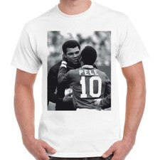 Camiseta retro fresca vintage de arcilla Pele Pays Tribute Hero Muhammed Ali