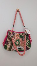 Bolso de Noche Rosa | Bolso Rosa Adornado | Bolso con Cuentas