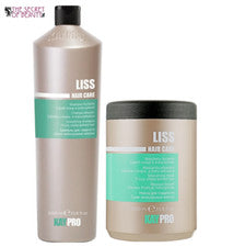 KayPro Liss Cuidado del Cabello Champú y Mascarilla Calmante para Cabello Efervescente e Indisciplina - Set